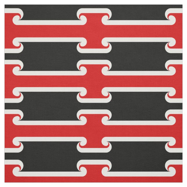 Tecido Esportes de moda Maori Flag & Wave NZ /Rugby (Modelo)