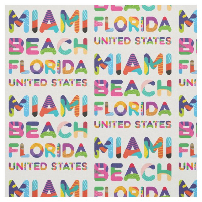 Tecido Estados Unidos de Miami Beach Florida (Modelo)