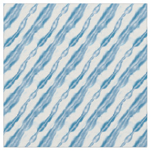 Tecido Estampa em aquarela azul estilo Shibori japonês