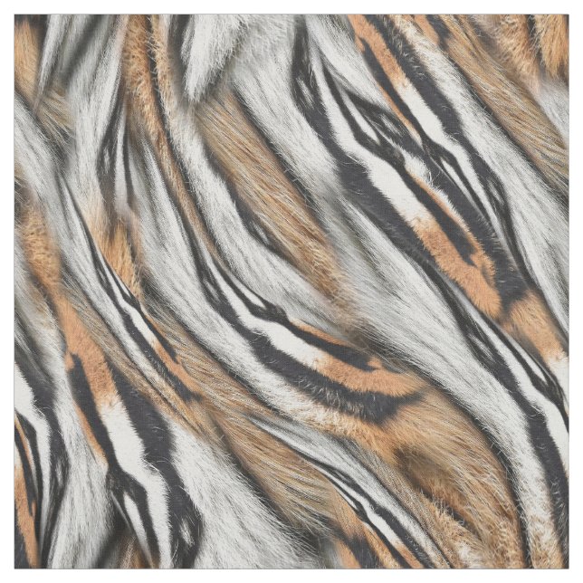 Tecido Estampa pele de tigre. (Modelo)