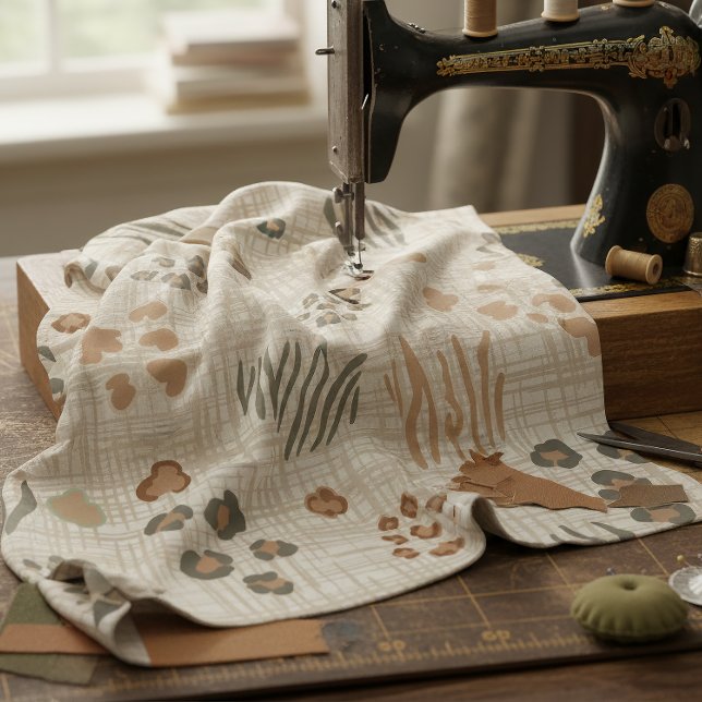 Tecido Estampas de Animais Boho Safari Tecelagem ID1274 (Criador carregado)