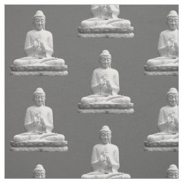 Tecido Estátua Branca Buda