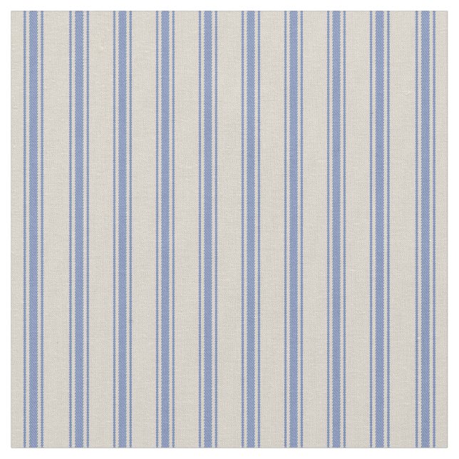 Tecido Esticamentos Clássicos Azuis e Beige (Detalhe)