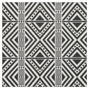 Tecido Estilo Africano Padrão Invisível. Cor Preta
