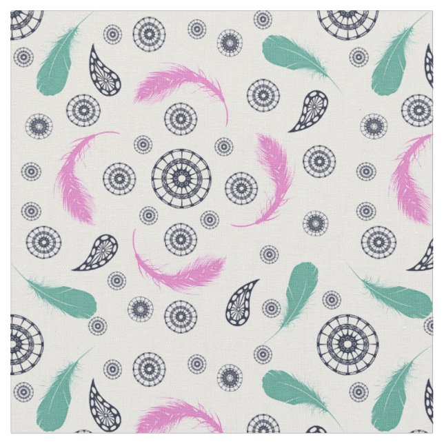 Tecido estilo boho padrão (Detalhe)
