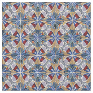 Tecido Estilo marroquino Simulado Azulejo Mosaico Fácil C
