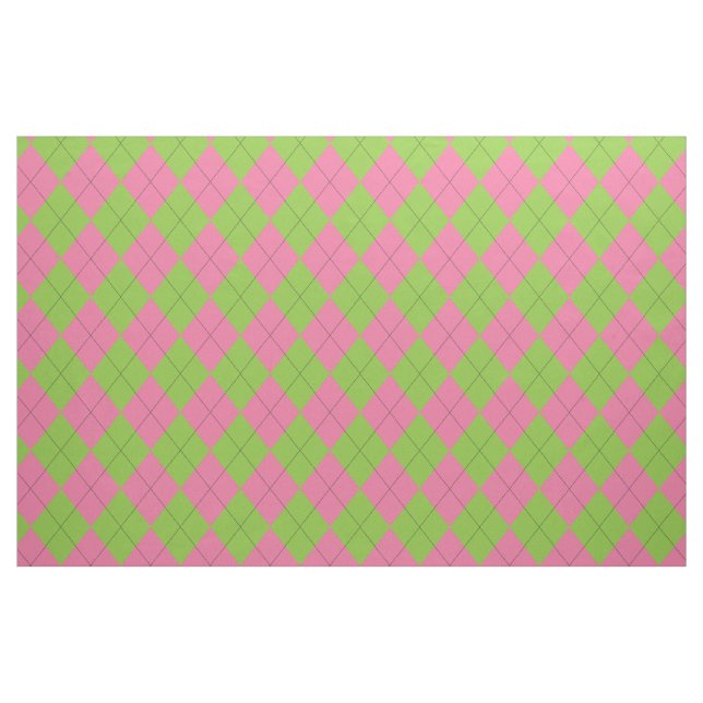 Tecido Estilo rosa e verde preto (Fat Quarter)