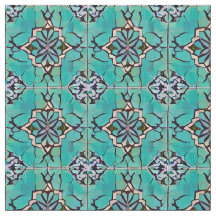 Estilo Tuscano do Teal Medallion Repetindo Padrão