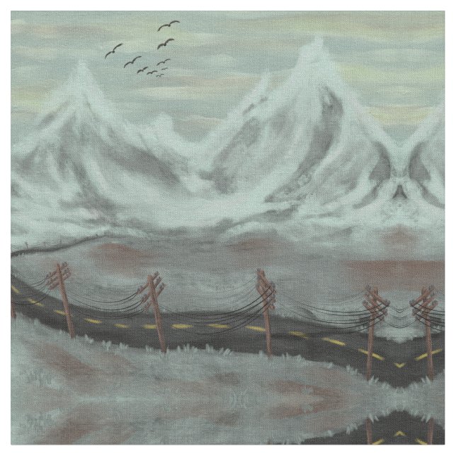 Tecido Estrada Desolada (Detalhe)
