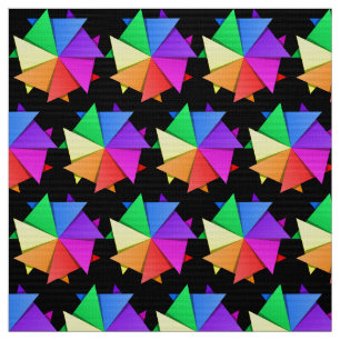 Tecido Estrela arco-íris multicolor