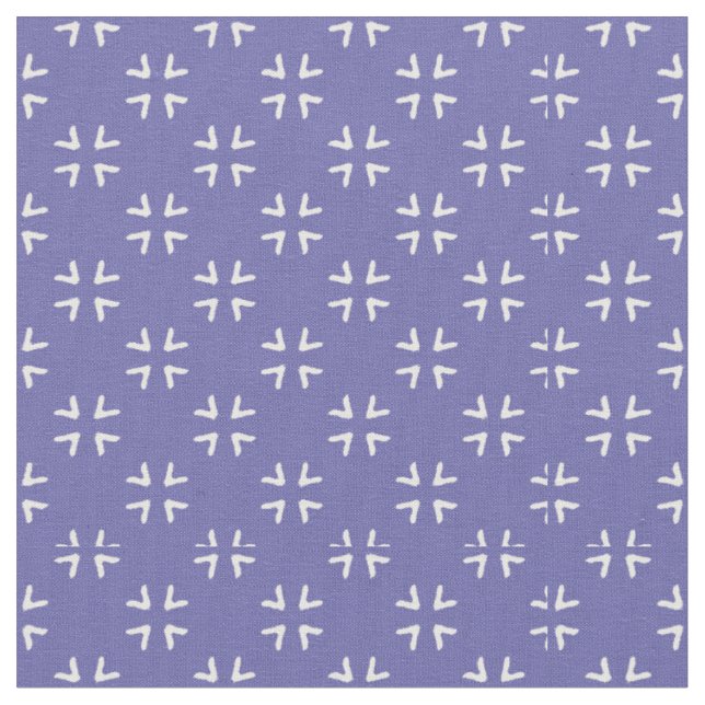 Tecido Estrela Azul - Design de padrão de superfície (Detalhe)