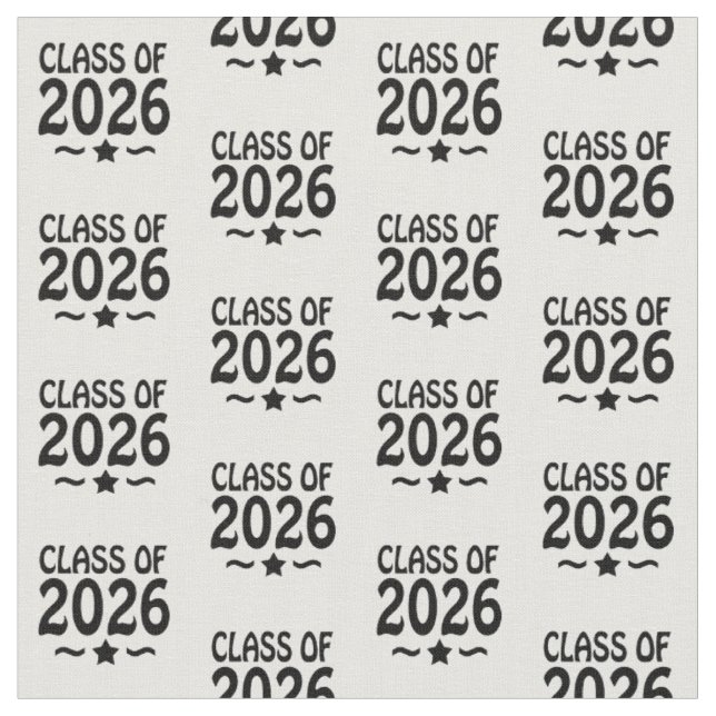 Tecido Estrela de Graduação Turma de 2026 Graduado (Detalhe)