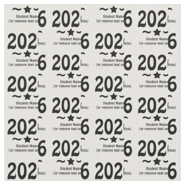 Tecido Estrela de Graduação Turma de 2026 Graduado (Detalhe)