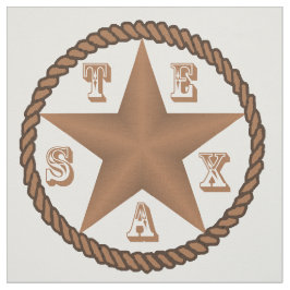 Tecido Estrela de Texas com a beira da corda grande