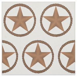 Tecido Estrela de Texas com beira da corda ALGUMA COR