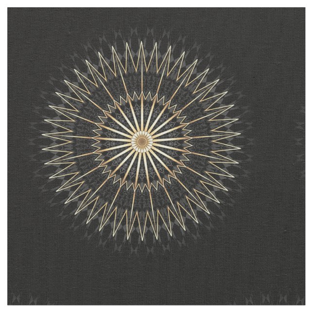 Tecido Estrela Dourada Elegante Chevron (Detalhe)