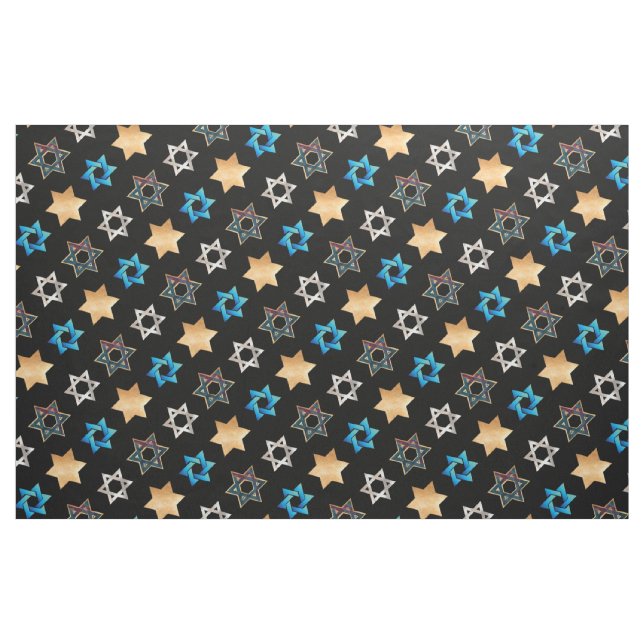 Tecido Estrela Dourada Faux PixDezines com fundo David/DI (Fat Quarter)