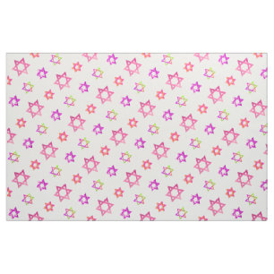 Tecido Estrela PixDezines com fundo David/DIY