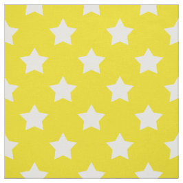 Tecido Estrelas brancas amarelas - Têxtil decorativo de p