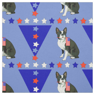 Tecido Estrelas de Boston Terrier