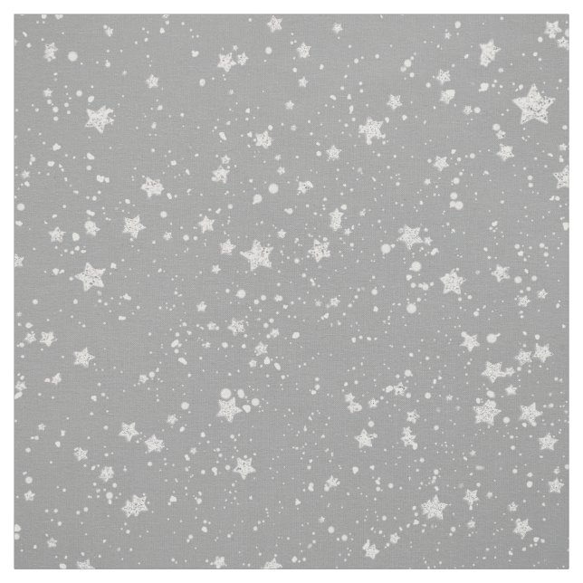 Tecido Estrelas de prata (Modelo)