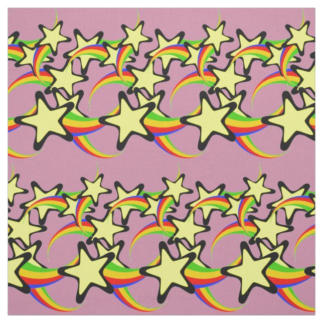 Tecido Estrelas do Arco-Íris a disparar Thunder_Cove (Modelo)
