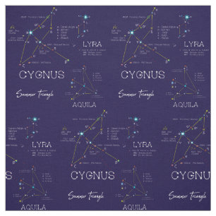 Tecido Estrelas do Triângulo de Verão do Hemisfério Norte