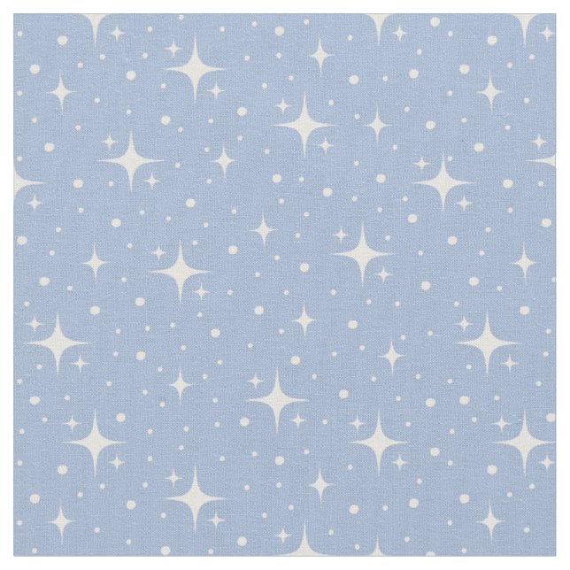 Tecido Estrelas e Pontos no Azul (Detalhe)