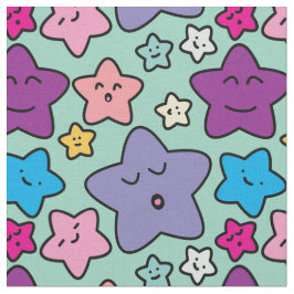 Tecido Estrelas Kawaii - minúsculo padrão fofo