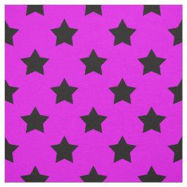 Tecido Estrelas Negras Roxas - Têxtil Decorativo