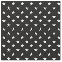 Tecido Estrelas Pretas e Brancas