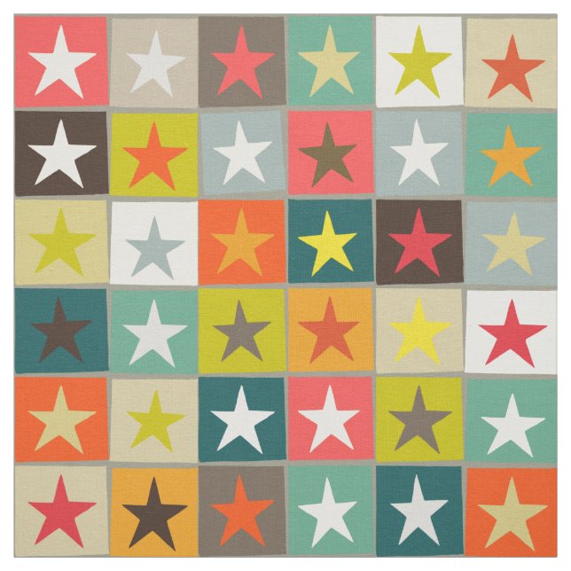 Tecido estrelas retro-in-box (Modelo)