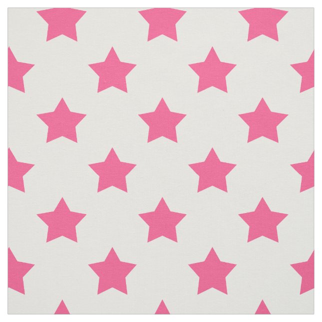 Tecido Estrelas Rosa - Têxtil Branco de Fundo (Modelo)