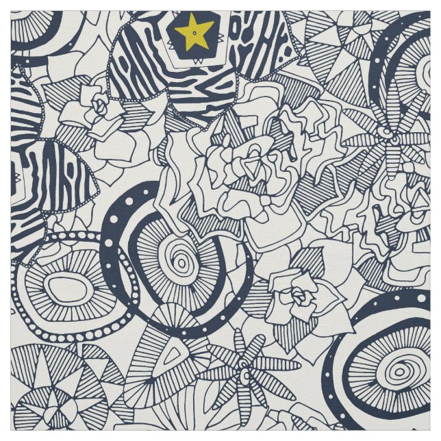 Tecido estrelinha de marfim chartreuse suculenta (Modelo)