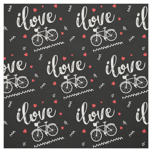 Tecido  Eu adoro passeios de bicicleta.Roupa de bicicleta (Modelo)