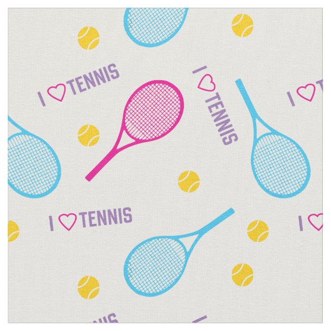 Tecido Eu adoro tênis no branco 1 (Detalhe)