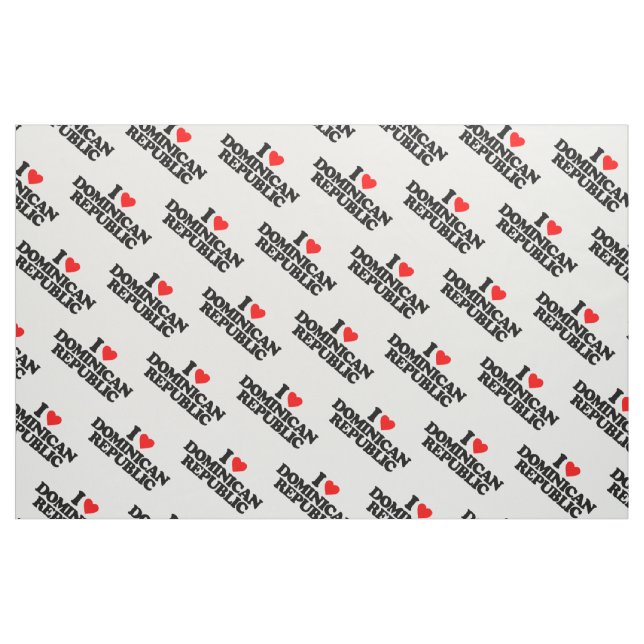 TECIDO EU AMO A REPÚBLICA DOMINICANA (Fat Quarter)