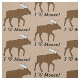 Tecido Eu amo alces!