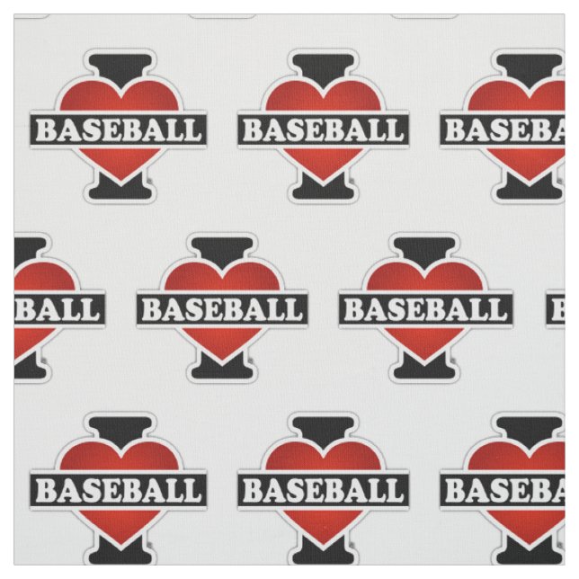 Tecido Eu Amo Basebol (Modelo)