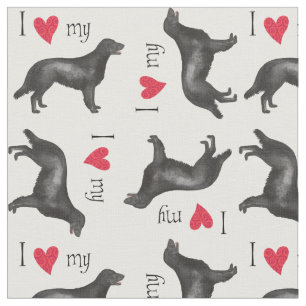 Tecido Eu amo meu Retriever Liso-Revestido