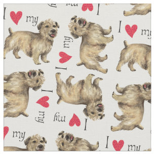 Tecido Eu amo meu vale de Imaal Terrier