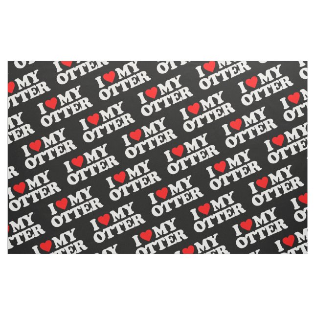 TECIDO EU AMO MINHA LONTRA (Fat Quarter)