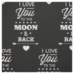 Tecido Eu Te Amo À Lua E De Volta
