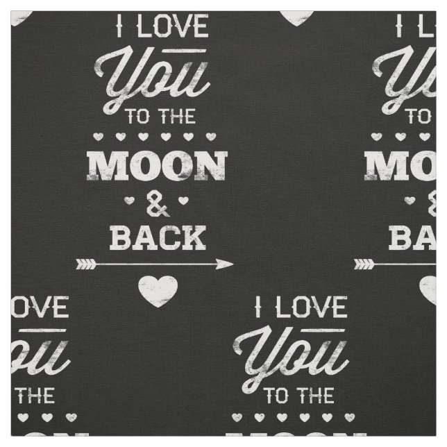 Tecido Eu Te Amo À Lua E De Volta (Modelo)