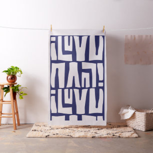 Tecido Eu te amo Tribal