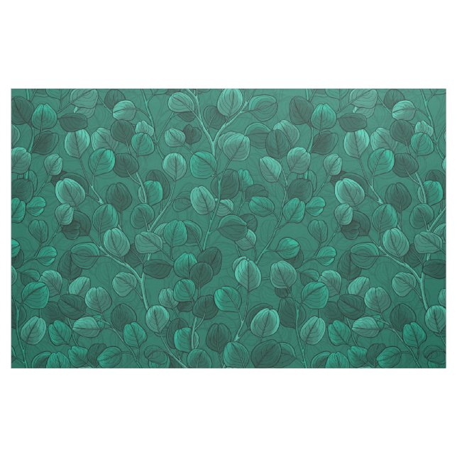Tecido Eucalipto em verde (Fat Quarter)