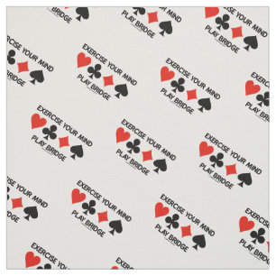 Tecido Exerça A Sua Mente Jogar Ponte Quatro Conjuntos D