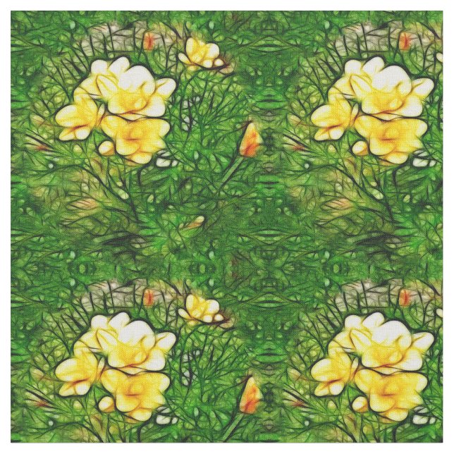 Tecido Explosão do Freesia (Detalhe)