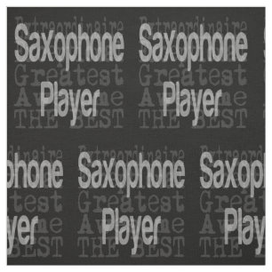 Tecido Extraordinário Jogador Saxofone