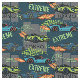 Tecido Extreme Tokyo Street Racing Pattern